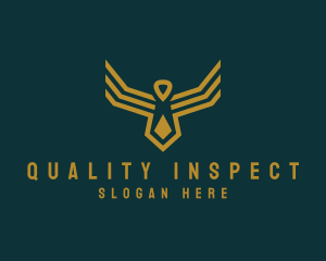 Elegant Geometric Bird  logo design