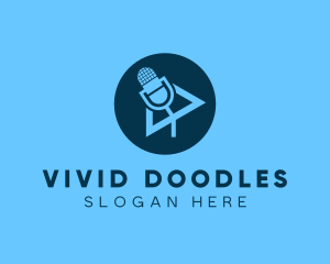 Podcast Streaming Application logo design