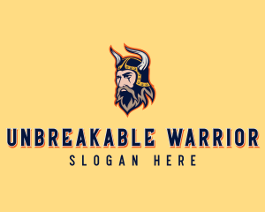 Viking Barbarian Warrior logo design