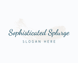 Classy Sophisticated Watercolor logo design