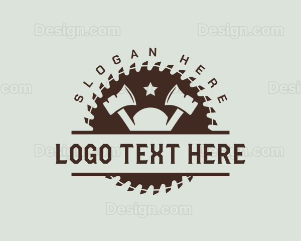 Woodworking Carpentry Tools Logo