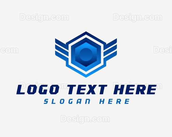 Modern Geometric Hexagon Logo