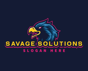 Eagle Gaming Bird logo design