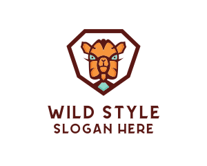 Wild Camel Cartoon logo design