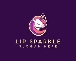 Mystical Unicorn Sparkle logo design