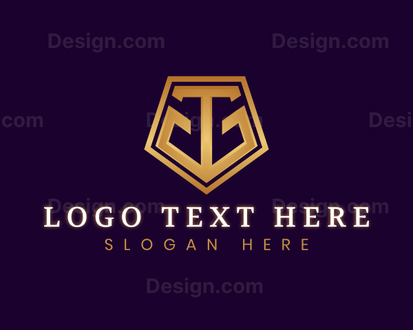 Geometric Industrial Construction Logo