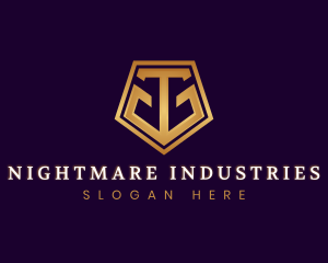 Geometric Industrial Construction logo design