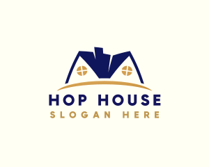 House Roof Residence logo design