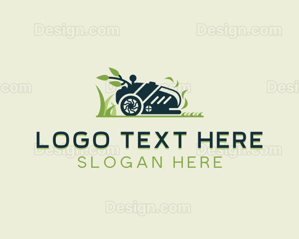 Garden Lawn Mower Grass Logo