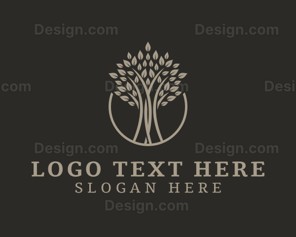 Organic Tree Plant Logo