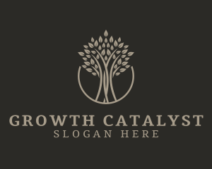 Organic Tree Plant logo design