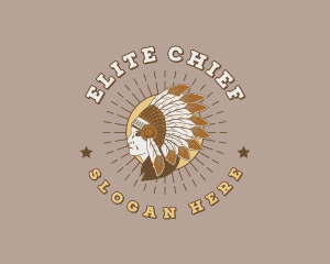 Native American Chief logo design