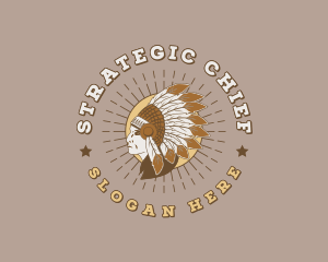 Native American Chief logo design