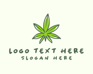 Natural Cannabis Leaf logo