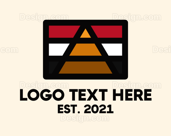 Egypt Pyramid Flag Logo