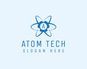 Atom Gear Tech Lab  logo design