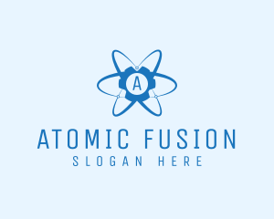 Atom Gear Tech Lab  logo design