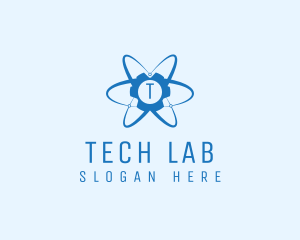 Atom Gear Tech Lab  logo design