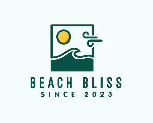 Summer Beach Wave  logo design