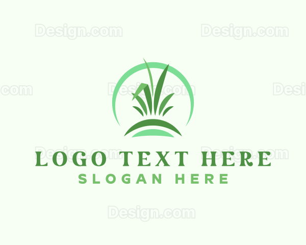 Grass Gardening Landscape Logo