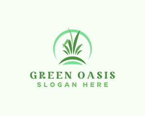 Grass Gardening Landscape logo