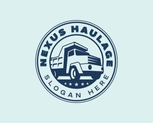 Cargo Dump Truck logo design