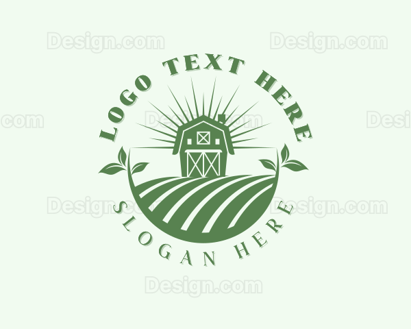 Farm Barn Field Logo