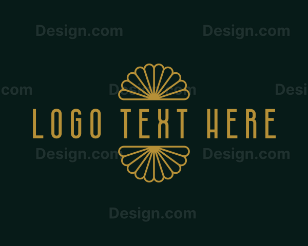 Retro Art Deco Hotel Logo