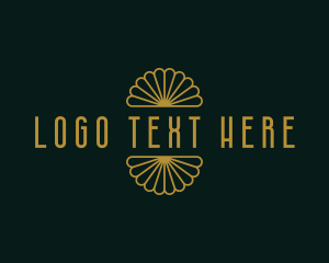 Retro Art Deco Hotel logo design