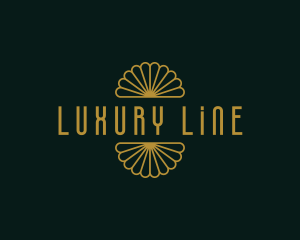 Retro Art Deco Hotel logo design