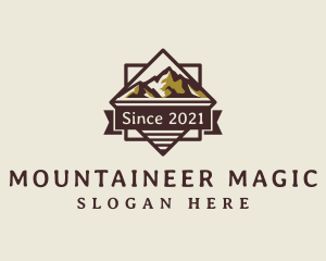 Travel Mountaineering Signage logo design