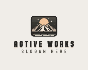 Mountain Nature Adventure  logo design