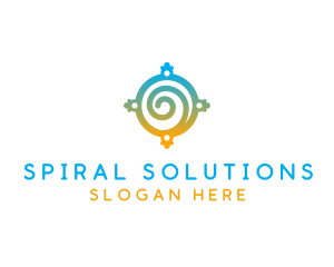 Portal Spiral Window logo design