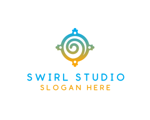 Portal Spiral Window logo design