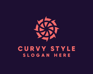 Pink Shutter Lens logo design