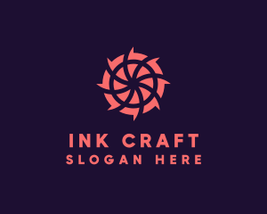 Pink Shutter Lens logo design