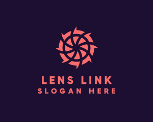 Pink Shutter Lens logo design