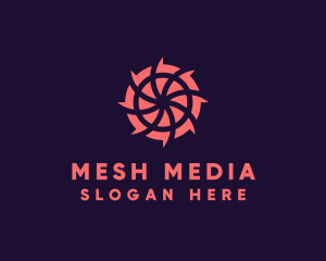 Pink Shutter Lens logo design