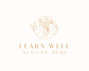 Floral Beauty Wellness logo design