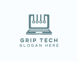 Computer Laptop Tech logo design