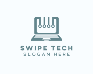 Computer Laptop Tech logo design