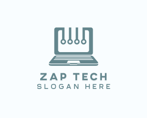 Computer Laptop Tech logo design