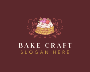 Berries Pastry Dessert logo design