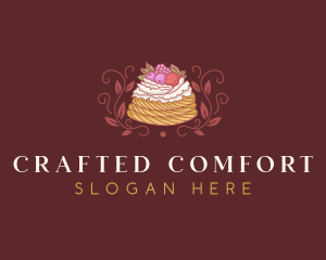 Berries Pastry Dessert logo design