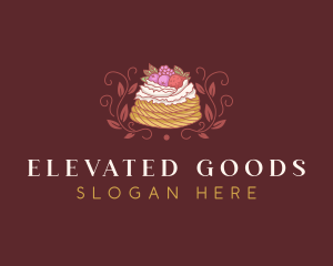 Berries Pastry Dessert logo design