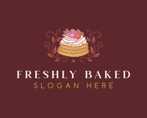 Berries Pastry Dessert logo design