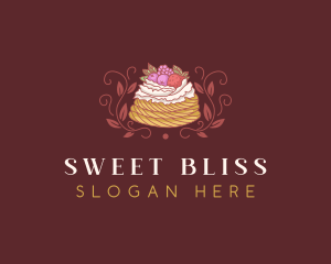 Berries Pastry Dessert logo design