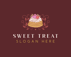 Berries Pastry Dessert logo design