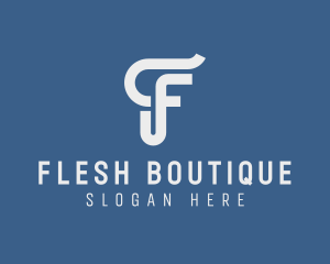 Boutique Studio Letter F logo design