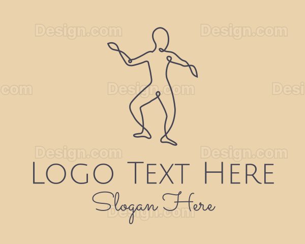 Wellness Yoga Pose Logo